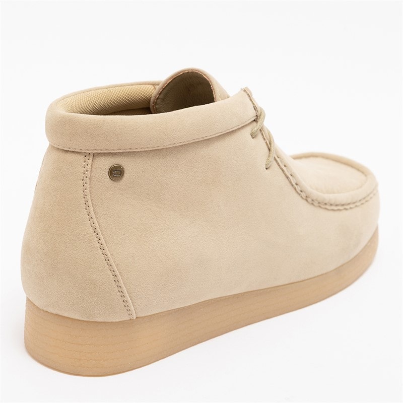 Deakins Mens Rivington Boots Taupe Sand Suede - Image 4
