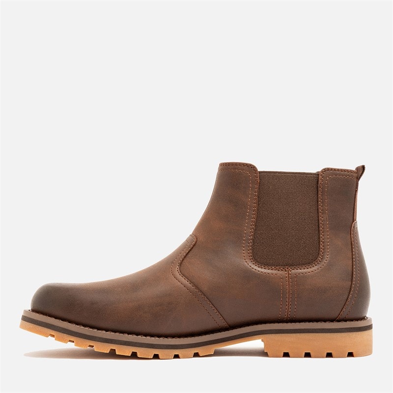 Deakins Mens Matterhorn Chelsea Boots Mid Brown - Image 3