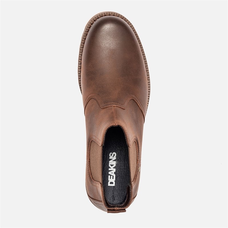 Deakins Mens Matterhorn Chelsea Boots Mid Brown - Image 5