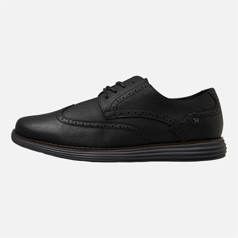 Deakins Mens Karl Brogue Shoes Black/Charcoal