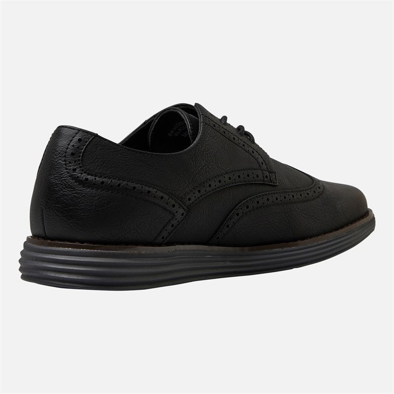 Deakins Mens Karl Brogue Shoes Black/Charcoal - Image 5
