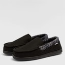 Deakins Mens Ryder Moccasin Slippers Black