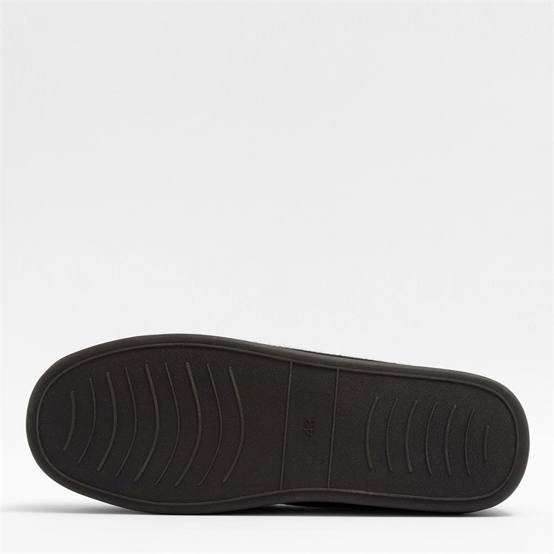 Deakins Mens Ryder Moccasin Slippers Black - Image 2