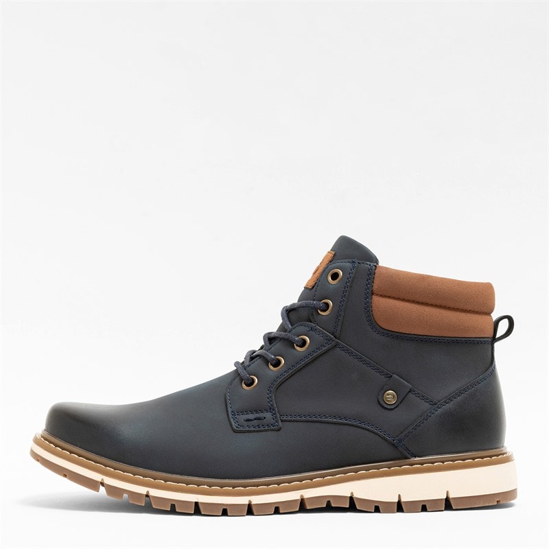 Deakins Mens Oxford II Boots Navy/Tan - Image 1