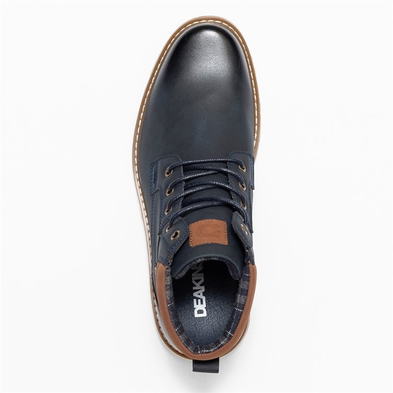 Deakins Mens Oxford II Boots Navy/Tan - Image 4