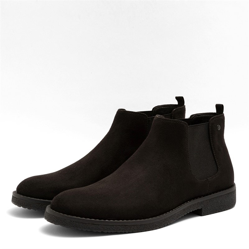 Deakins Mens Oakwood Chelsea Boots Black Suede - Image 1
