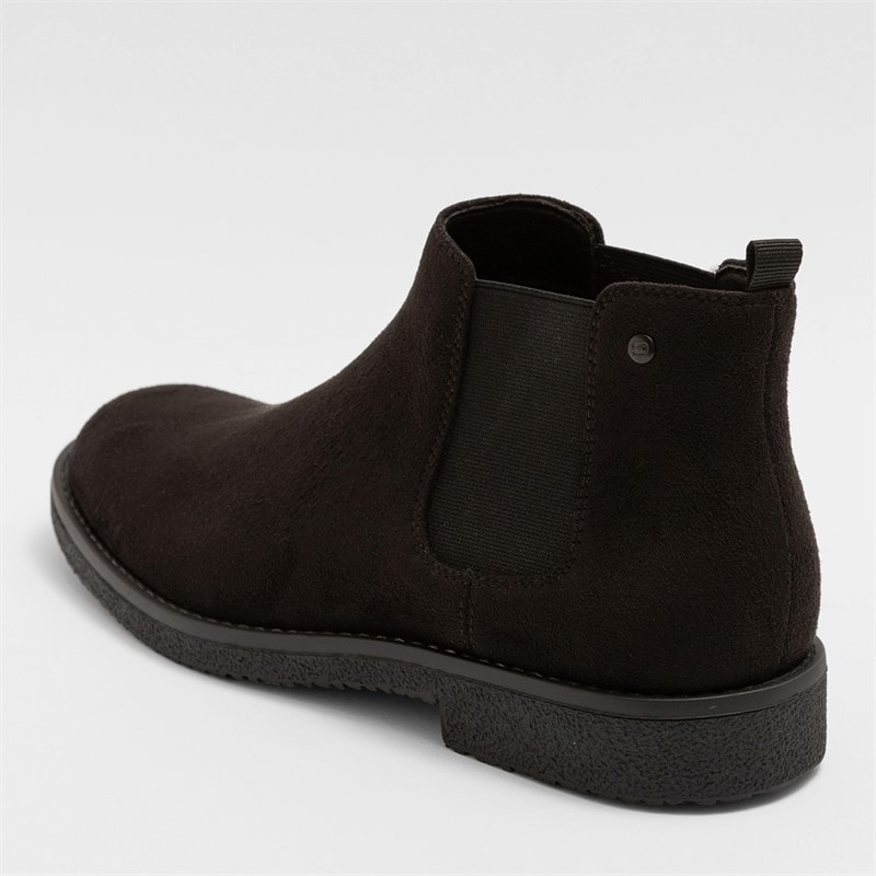 Deakins Mens Oakwood Chelsea Boots Black Suede - Image 3