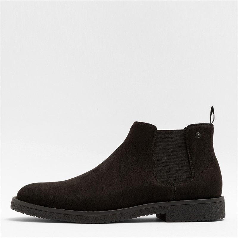 Deakins Mens Oakwood Chelsea Boots Black Suede - Image 5