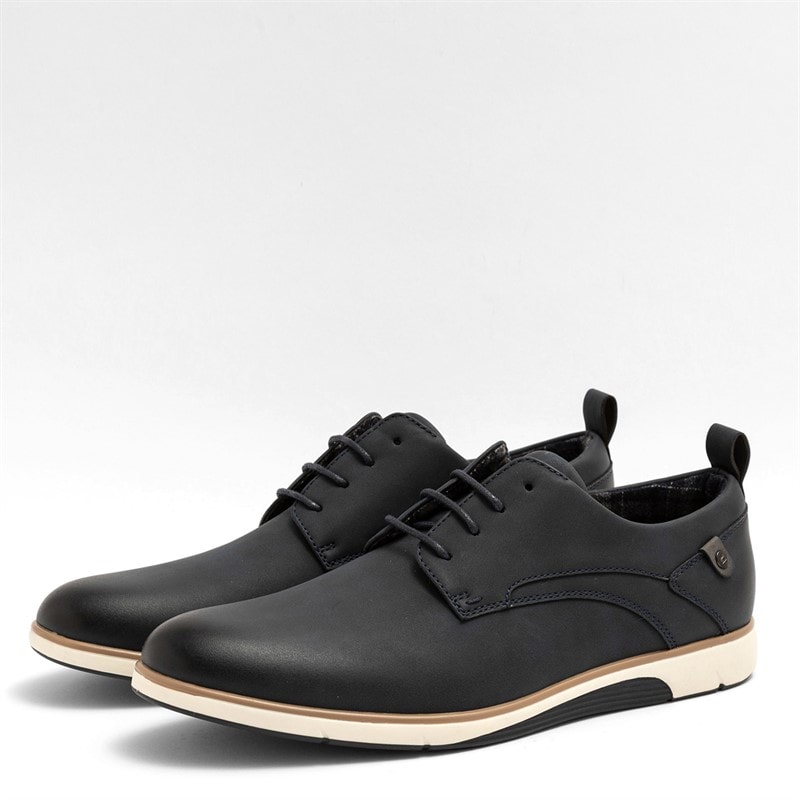 Deakins Mens Aiden Shoes Navy PU - Image 1