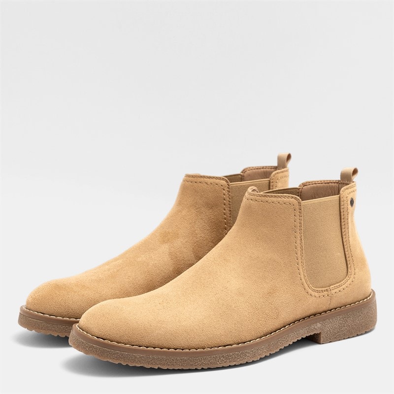 Deakins Mens Oakwood Chelsea Boots Sand - Image 1