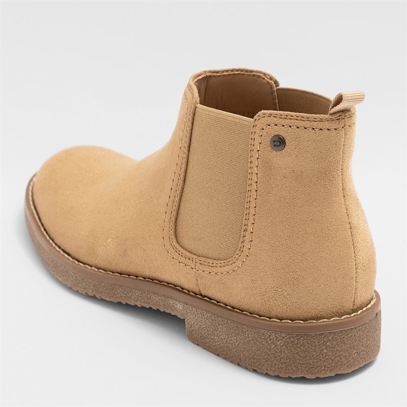 Deakins Mens Oakwood Chelsea Boots Sand - Image 3
