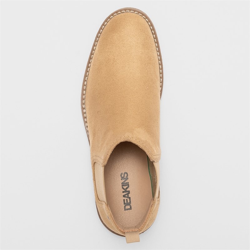 Deakins Mens Oakwood Chelsea Boots Sand - Image 4