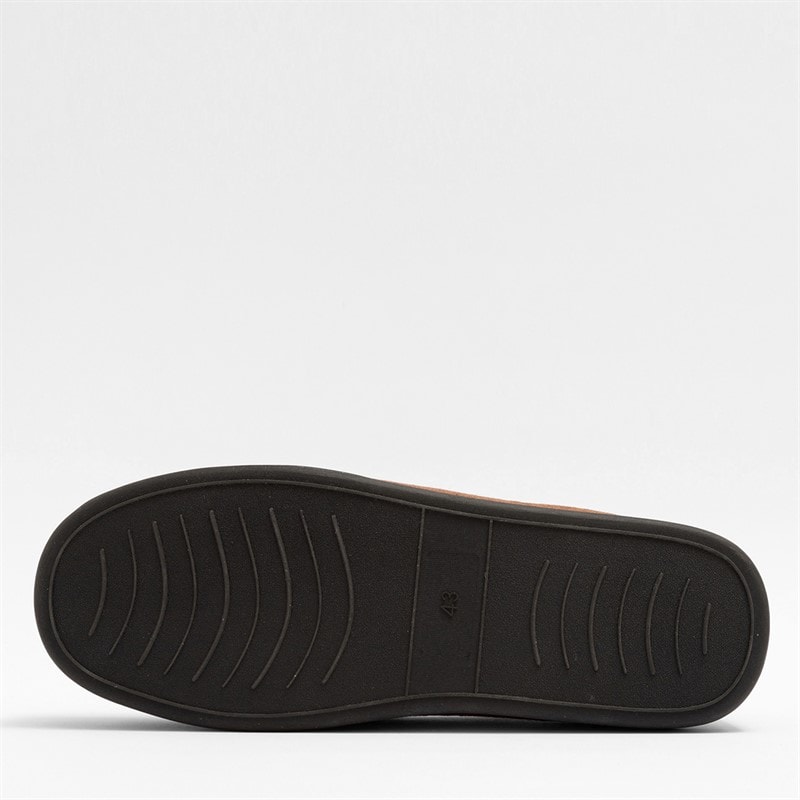 Deakins Mens Ryder Moccasin Slippers Tan - Image 2
