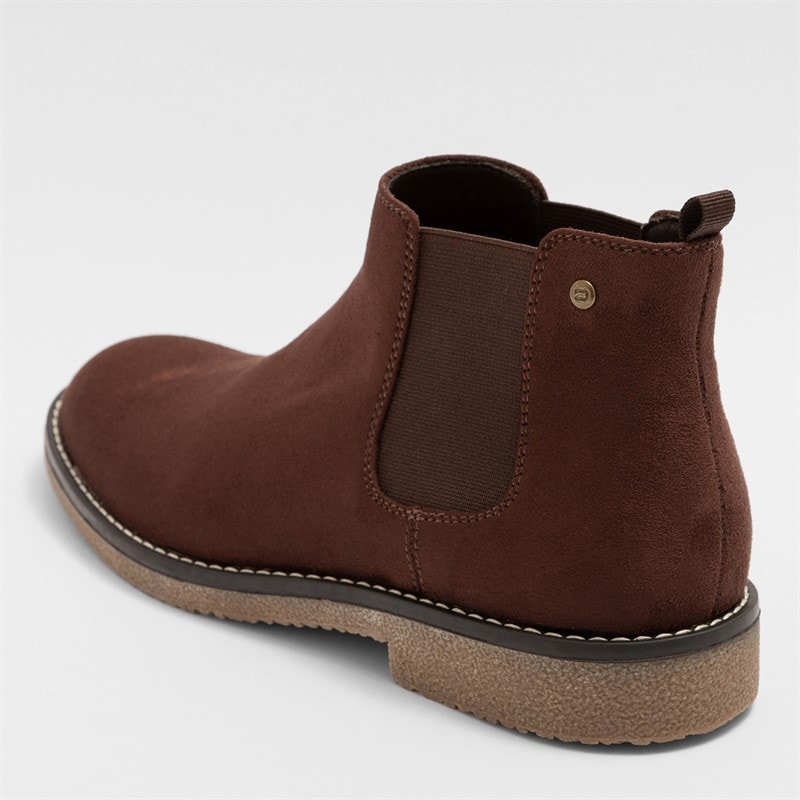 Deakins Mens Oakwood Chelsea Boots Chocolate - Image 3