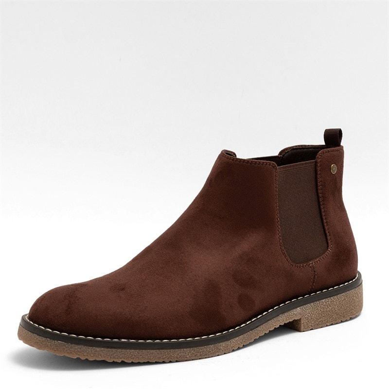 Deakins Mens Oakwood Chelsea Boots Chocolate - Image 5