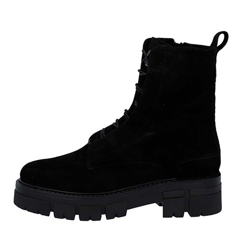 Ca'Shott Womens Casjida Lace Boots Black Suede