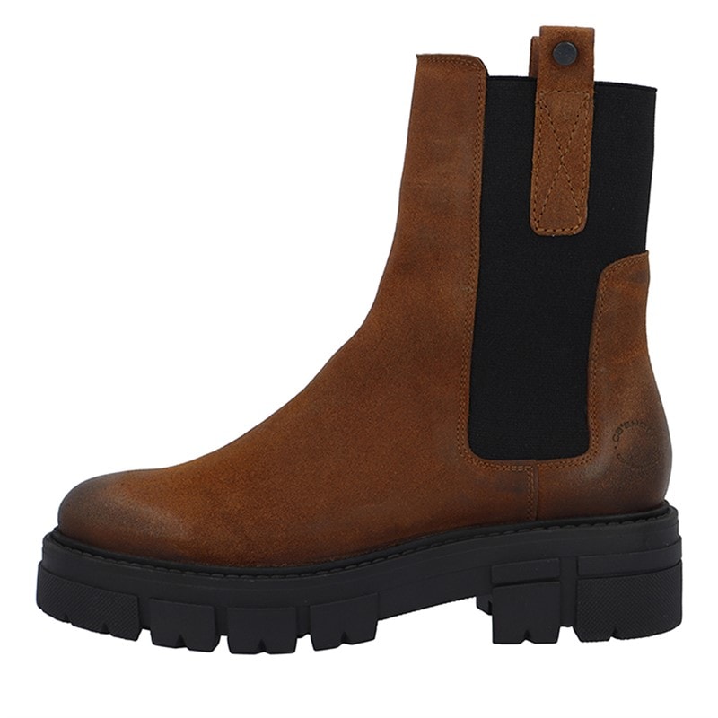 Ca'Shott Womens Casjida Chelsea Boots Oil Suede Coffee - Image 1