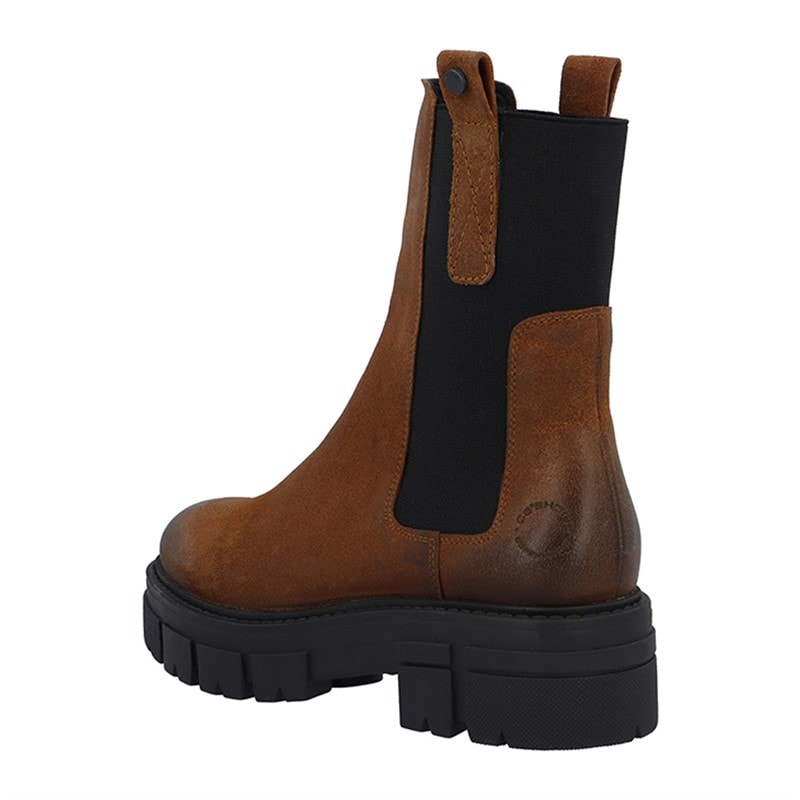 Ca'Shott Womens Casjida Chelsea Boots Oil Suede Coffee - Image 2