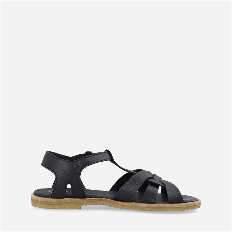 Ca'Shott Womens Casgitta Feminine Leather Sandals Black - Image 5