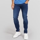 Duck And Cover Mens Maylead Slim Fit Jeans Dark Wash