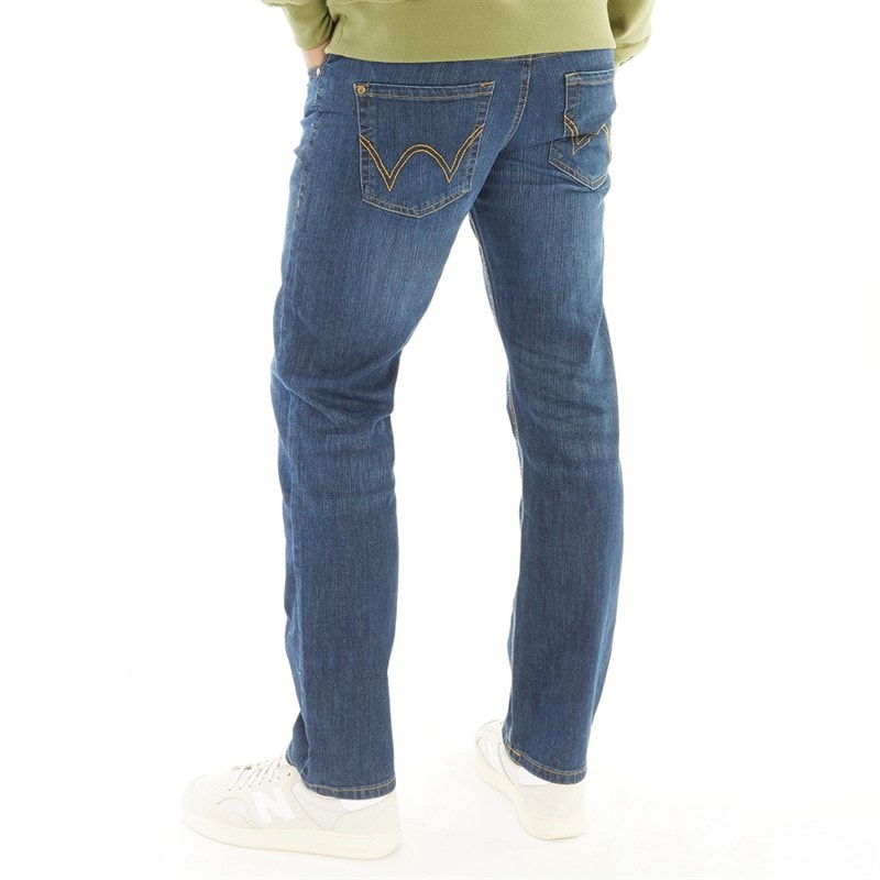 Duck and Cover Mens Hydras Straight Fit Jeans Dark Wash - Image 2