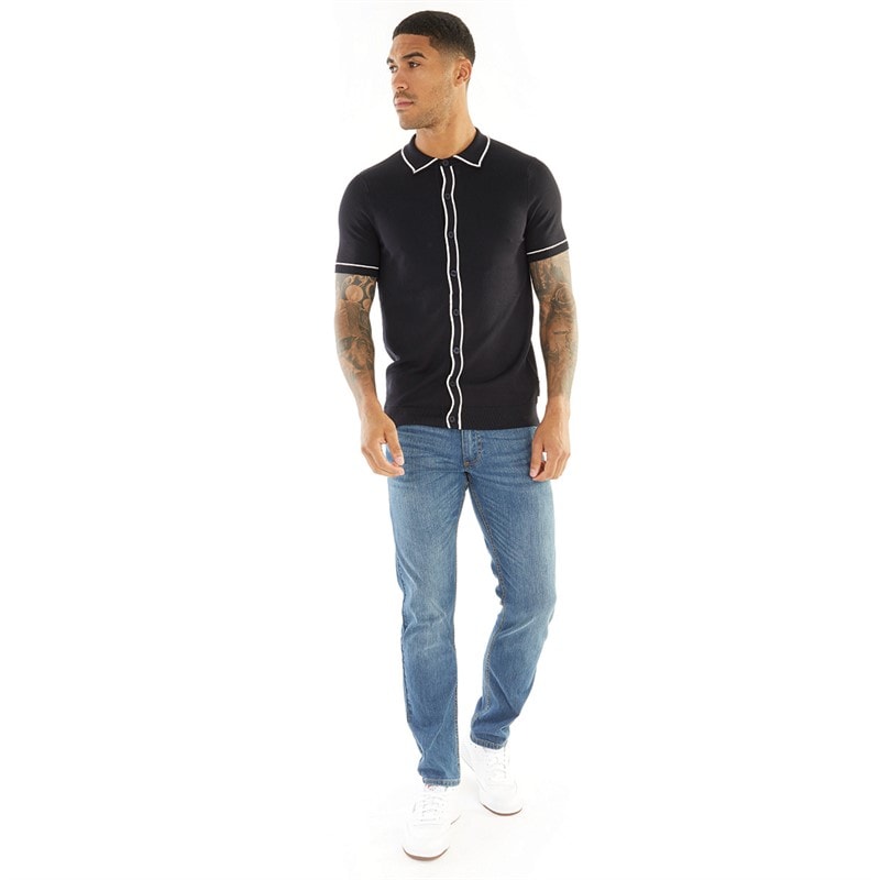 Duck and Cover Mens Hydras Straight Fit Jeans Mid Wash - Image 3