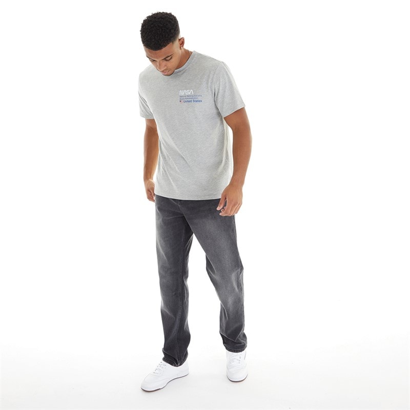 Duck and Cover Mens Rushawn Relaxed Fit Jeans Black - Image 4