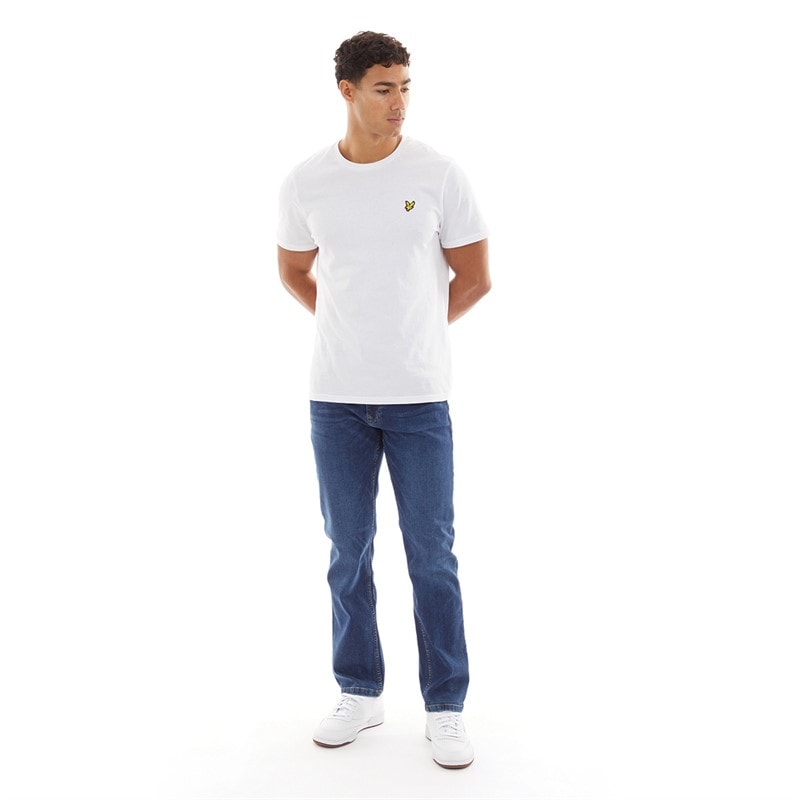 Duck and Cover Mens Janstar Straight Fit Jeans Stonewash - Image 4