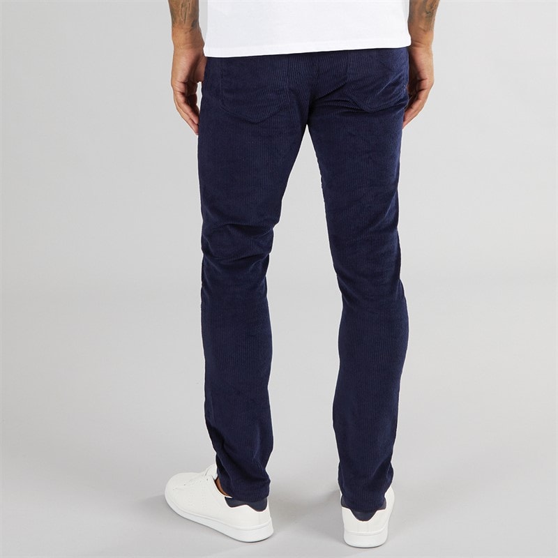 Duck and Cover Mens Cordsome Trousers Navy - Image 2