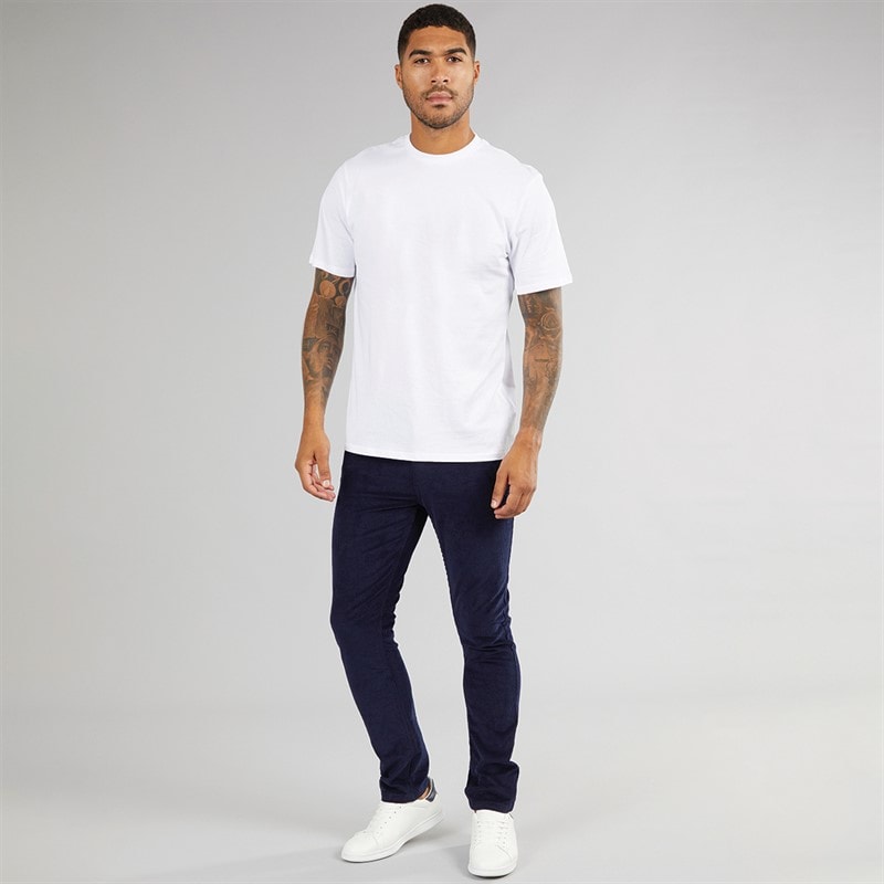 Duck and Cover Mens Cordsome Trousers Navy - Image 4