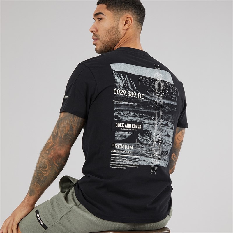 Duck and Cover Mens Landway T-Shirt Black