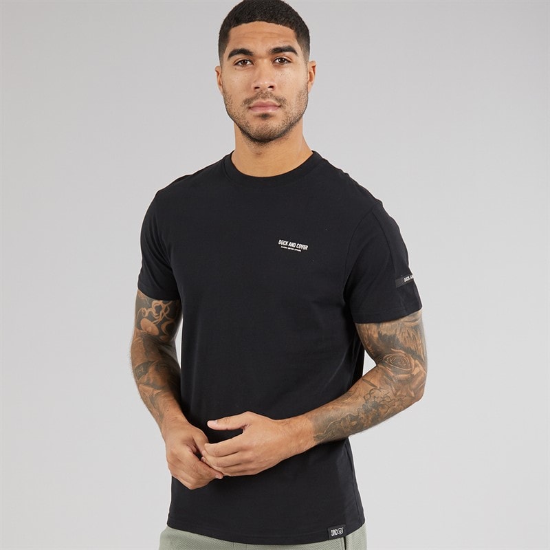 Duck and Cover Mens Landway T-Shirt Black - Image 2