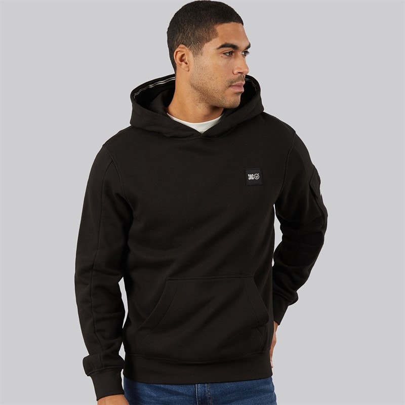 Duck and Cover Mens Wrentham Hoodie Black
