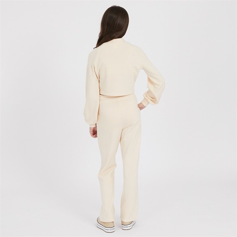 Elle Girls Balloon Sleeve Sweatshirt And Wide Leg Joggers Set Vanilla Cream - Image 2