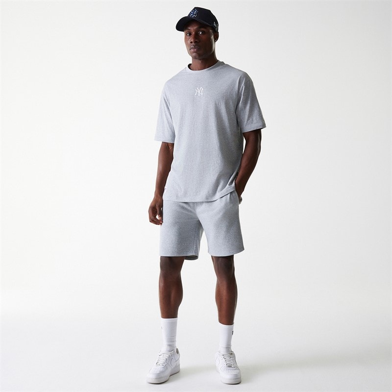 New Era Mens New York Yankees T-Shirt Grey Med - Image 5
