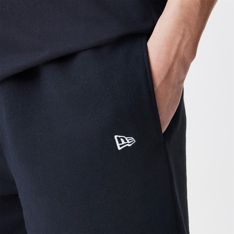 New Era Mens Essentials Shorts Black - Image 3