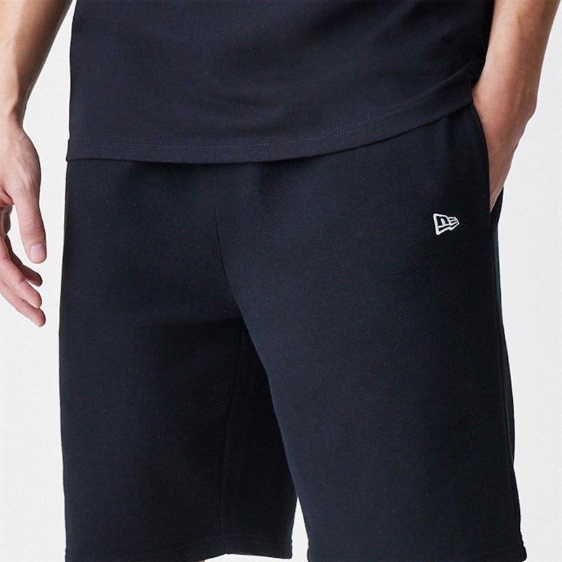 New Era Mens Essentials Shorts Black - Image 4