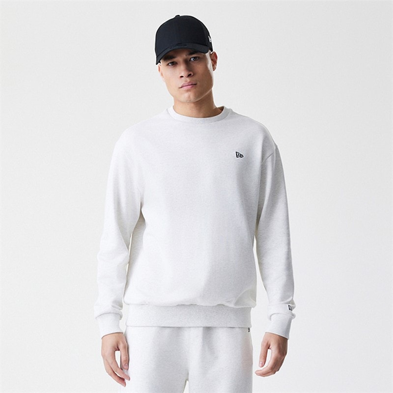 New Era Mens Essentials Sweatshirt Grey Pastel - Image 1