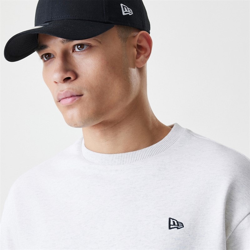 New Era Mens Essentials Sweatshirt Grey Pastel - Image 3