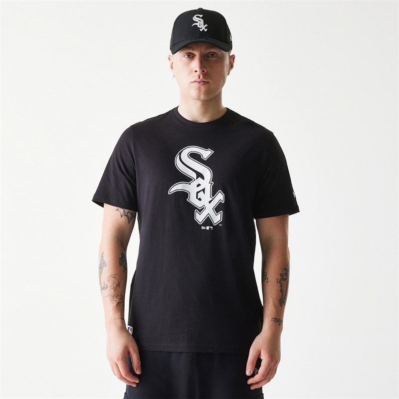 New Era Mens Chicago White Sox T-Shirt Black