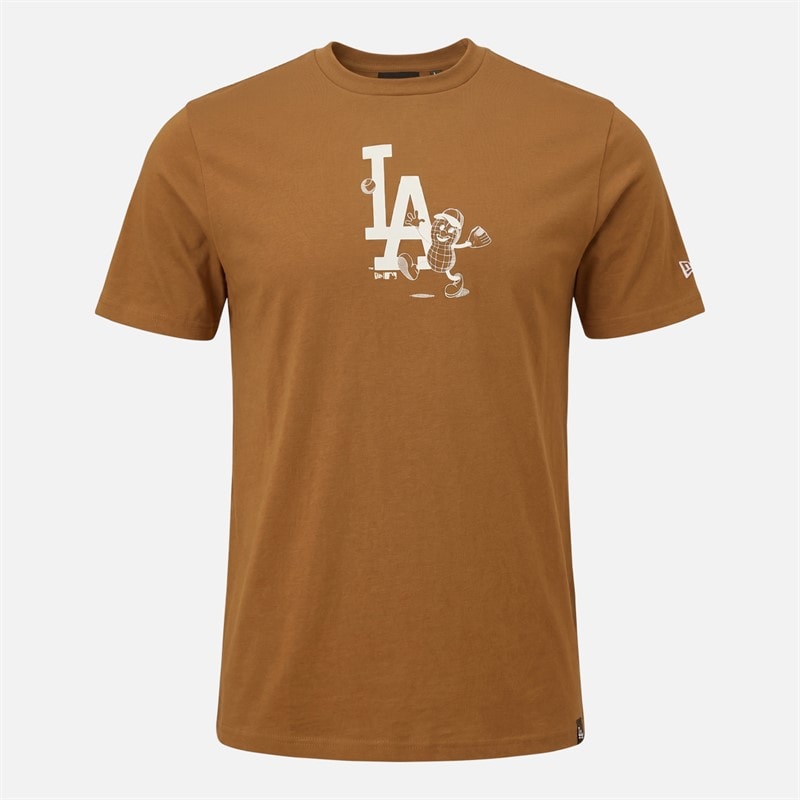 New Era Los Angeles Dodgers T-Shirt Med Brown - Image 1