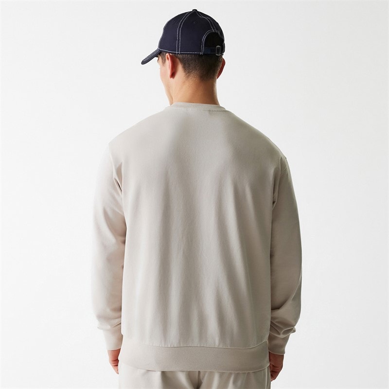 New Era Mens New York Yankees Sweatshirt Light Beige - Image 2