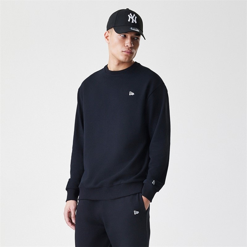 New Era Mens Essentials Sweatshirt Black - Image 1