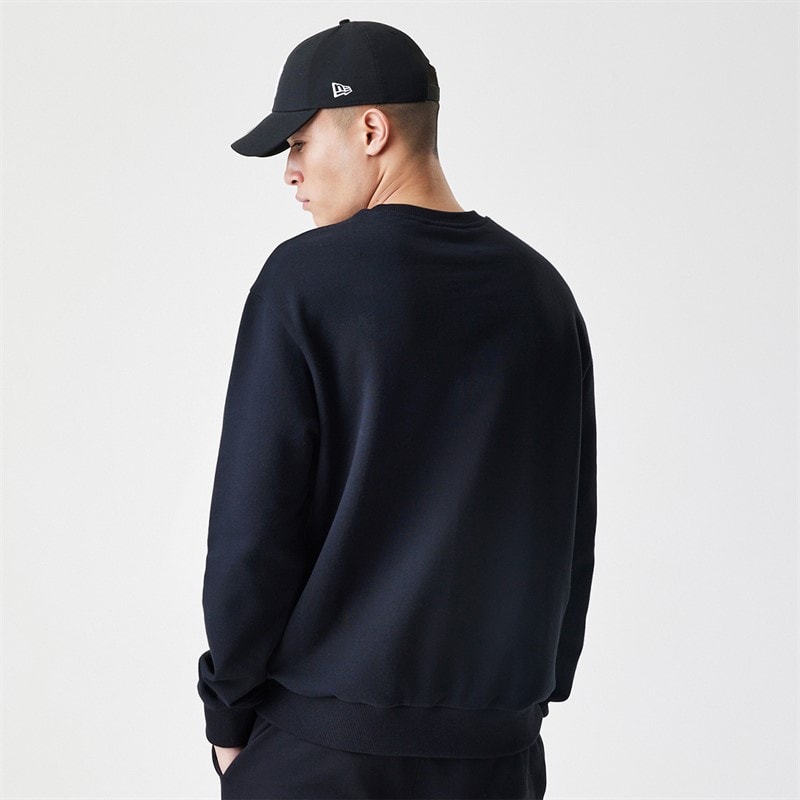 New Era Mens Essentials Sweatshirt Black - Image 2
