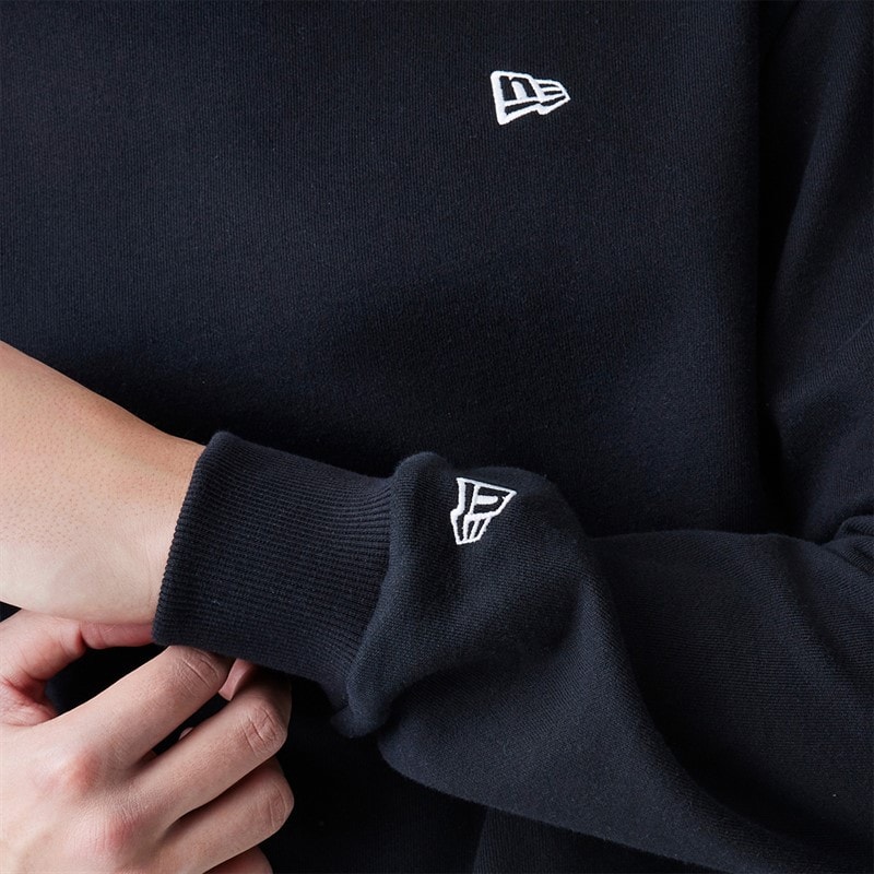 New Era Mens Essentials Sweatshirt Black - Image 4