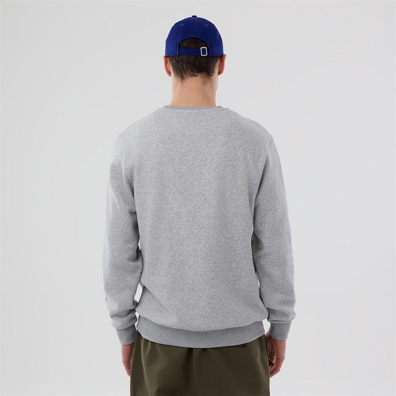 New Era Mens Los Angeles Dodgers Sweatshirt Grey Med - Image 2