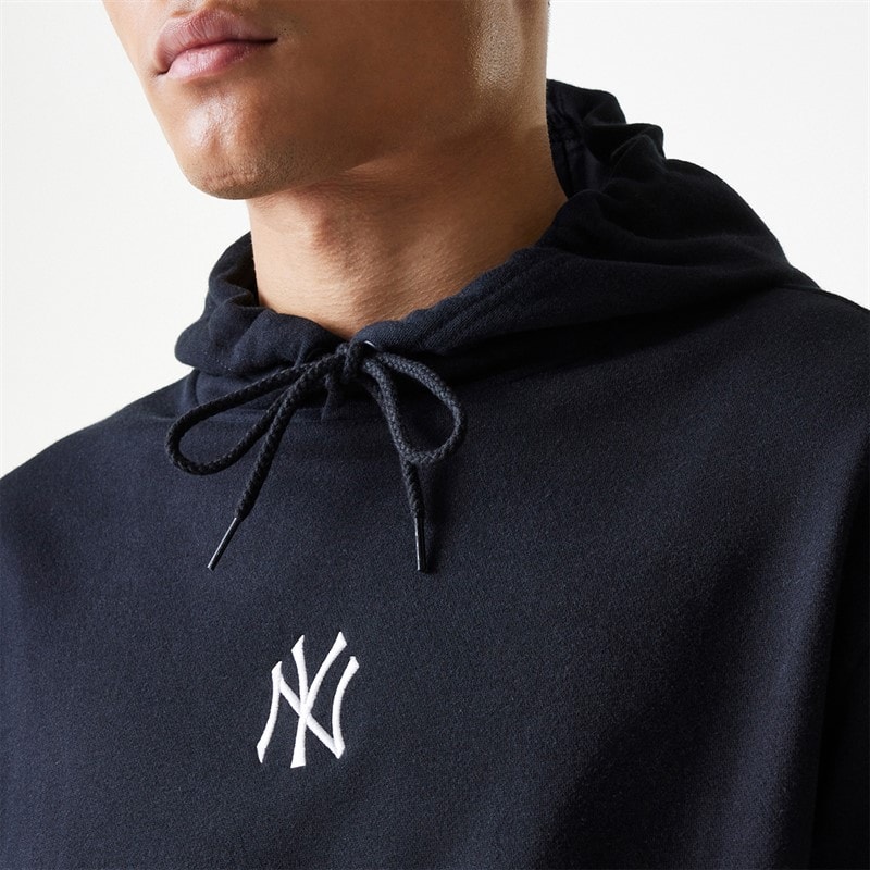 New Era Mens New York Yankees Hoodie Black - Image 3