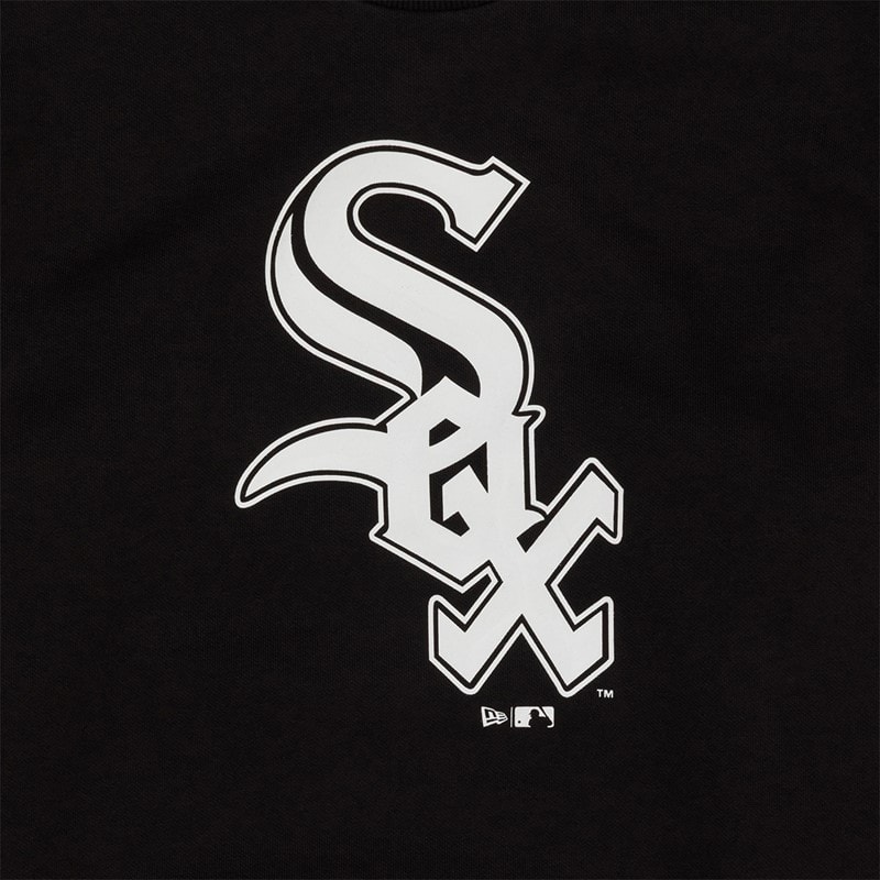 New Era Mens Chicago White Sox Sweatshirt Black - Image 3