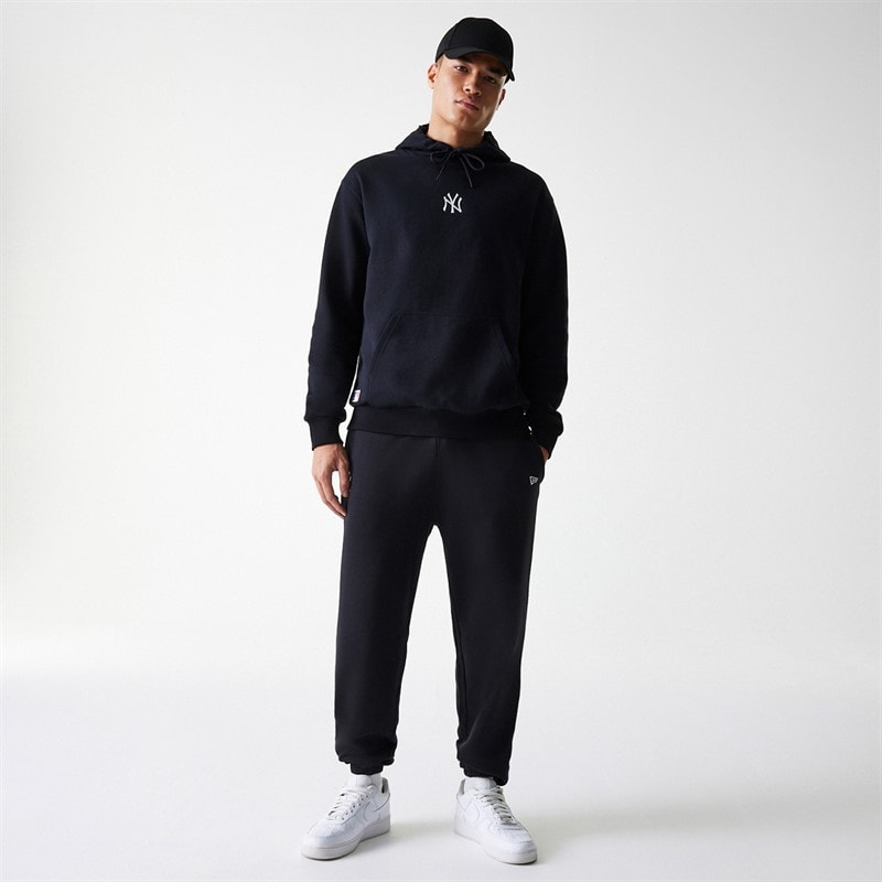 New Era Mens New York Yankees Hoodie Black - Image 5