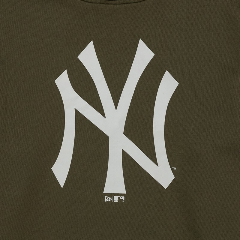 New Era Mens New York Yankees Hoodie Novwhi - Image 3